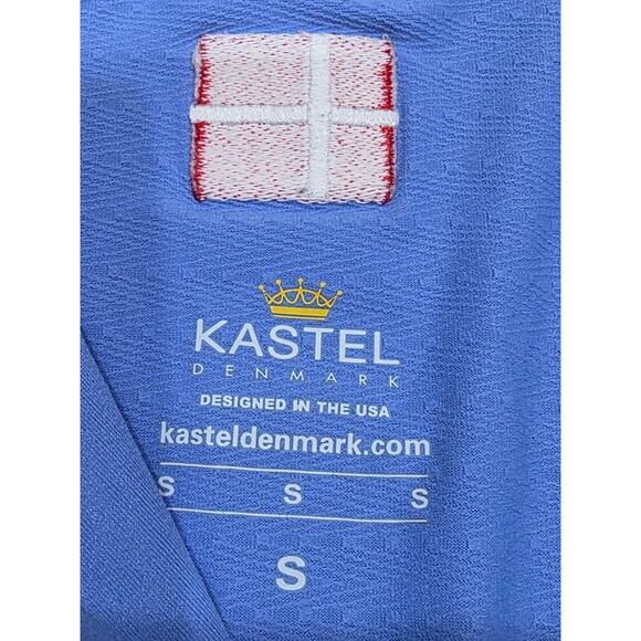 Kastel Charlotte Ladies 1/4 Zip Top Denmark Light Blue/White S A003355 - Picture 12 of 14